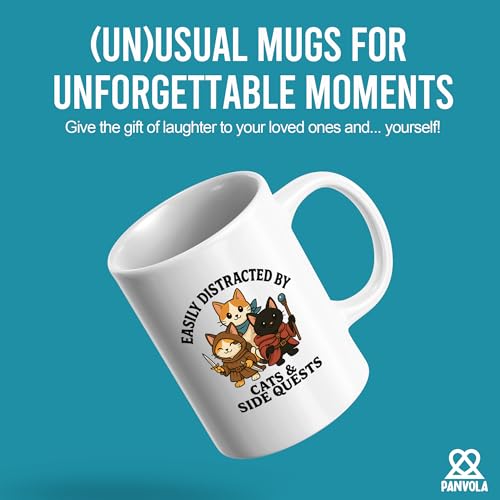 Taza de cerámica Panvola 11 onzas color blanco miniatura 2