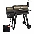 Z GRILLS 2024 Wood Pellet Grill Smoker,8 in 1 Portable BBQ Grill with Automatic Temperature Control,Foldable Front Shelf,Rain Cover,459 sq in Cooking Area for Patio,Backyard