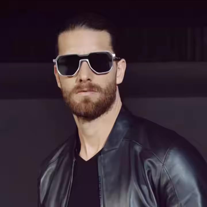 Image of Dervin UV Protected One Piece Designer Punk Style Metal Sunglasses for Men and Women