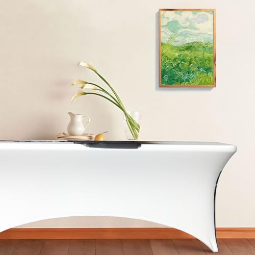 Nappe imperméable élasthanne 1,8m blanche extensible et robuste - 7