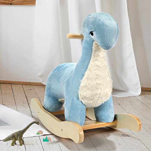 Labebe Baby Rocking Horse Dinosaur Rocking Horse Toddler Ride On Animal Toy For Baby Girls&Boys 1-3 Years Old (Blue Dinosaur) #TOP1