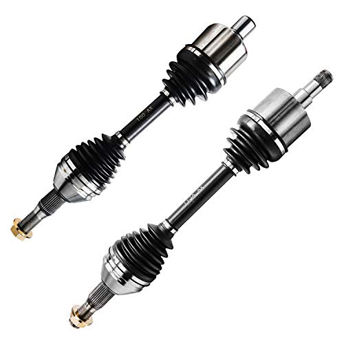 Image of Detroit Axle - Front CV Axle Shafts for Chevrolet Impala Monte Carlo | Pontiac Grand Prix Buick Regal LaCrosse Allure Century Olds Silhouette Intrigue, 2 CV Axle Shafts Assembly Replacement