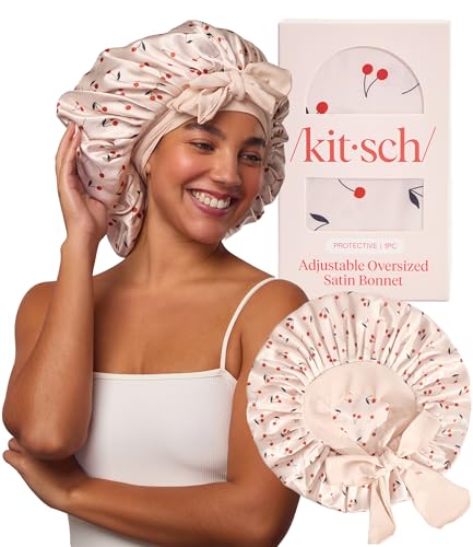 Kitsch XL Satin Bonnet for Sleeping - Softer Than Silk Bonnet For...