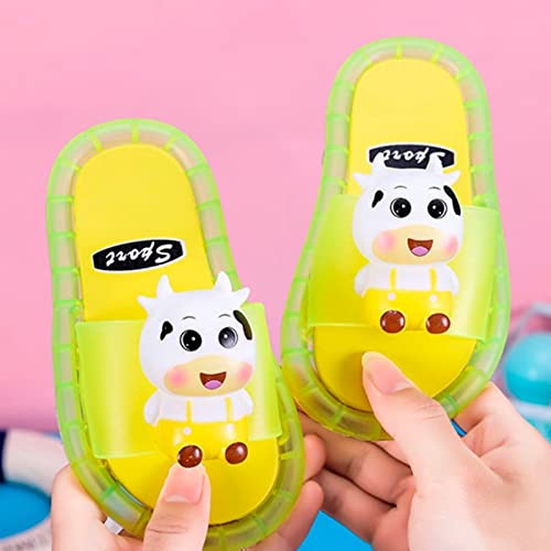 Toddler Girls Boys Light Up Slippers 2025 Summer Stylish Cute 𝐂artoon Animal Luminous Slides Kids Shoes Toddler Girls3