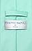 Vesuvio Napoli NeckTie Solid Color Men's Neck Tie Business Ties Formalwear Neackties (Aqua Green)