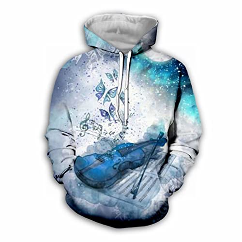 Sudaderas con Capucha para Hombre Sudadera con Capucha 3D Estampado Informal Sudadera con Capucha con Bolsillos Grandes E,XS Cover