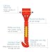 SZEOF Car Window Breaker,Glass Breaker,Car Window Breaker and Seatbelt Cutter,Multi-Functional Car Safety Hammer,Car Emergency Kit,4 Packs(Orange)…