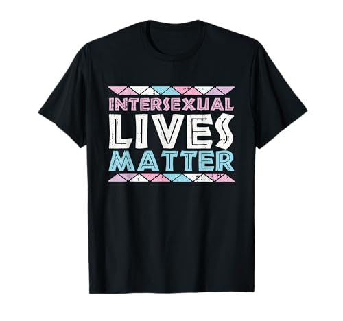 Intersexual Lives Matter LGBT-Q Pride Flag Proud Ally T-Shirt