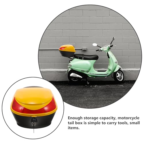 Caja de almacenamiento trasera para motocicleta pequeña MAGICLULU maletero de plástico para moto 7