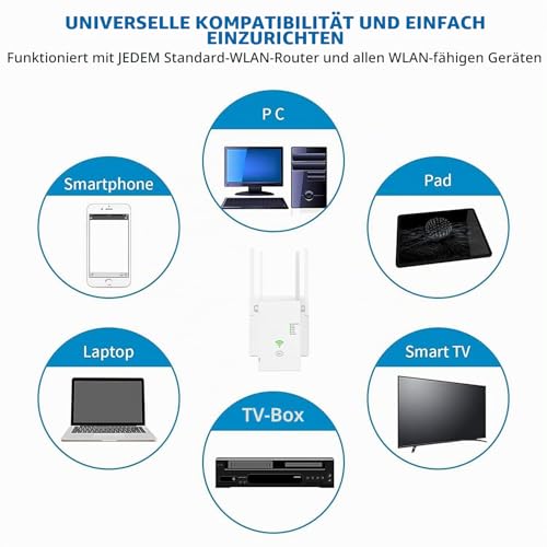 1200 Mbps WLAN-Verstärker,DualBand-Repeater geeignet für alle WLAN-Geräte – Ansicht 5