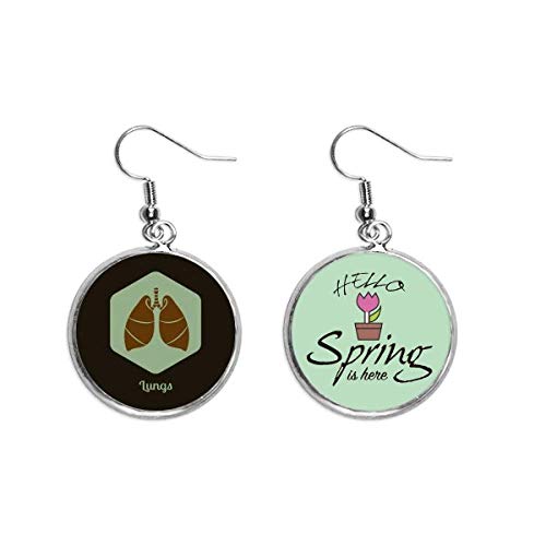 Pendientes de pulmón para primavera y joyería original de órganos