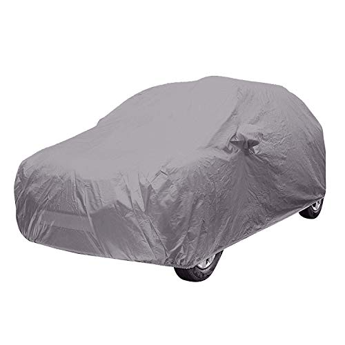 ARNV Mirror Pocket, Fabric Car Body Cover for Hyundai i10 Grand (Grey)
