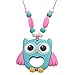 Sensory Oral Motor Aide Chewelry Necklace - Chewy Jewelry for Sensory-Focused Kids with Autism or Special Needs - Calms Kids and Reduces Biting/Chewing/Fidgeting – Aqua Owl