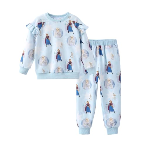 Image of Disney Outfits for Girls Long Sleeve Shirt Pocket Pant Toddler Sweatsuit