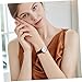 Imagen de iplusmile Reloj Mujer Pequeño Elegante Correa Cuero Marrón Diseño Simple para Estudiantes y Niñas con Esfera Digital Sencilla