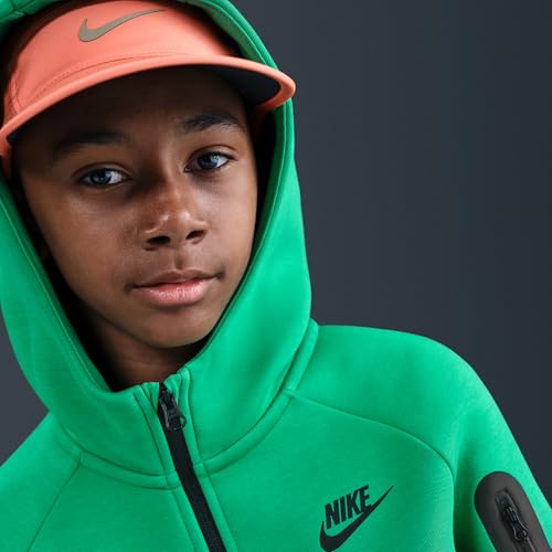 Nike Sportswear Tech Fleece Big Kids' Full-Zip Hoodie (Stadium Green/Sequoia/Black/Black)3