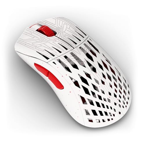 Image of PWNAGE Stormbreaker Carbon Fiber MAX CF Wireless Gaming Mouse 8kHz - 45grams Ultralight Esports Pro Gamer Flawless Professional PAW3950 Optical Sensor 36k DPI - 8000Hz - Large Ergo -Frost Fire