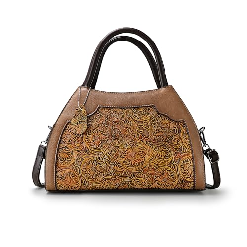Tote bag femmes élégant en cuir PU texturé relief LETEULO