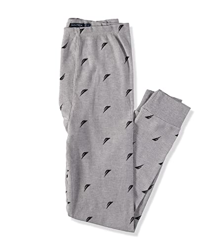 Nautica Men's Elastic Waist 1-Piece Base Layer Waffle Thermal Underwear Pant3