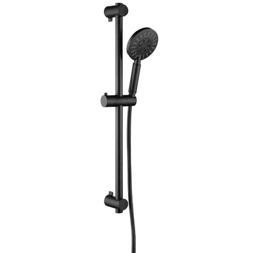 Tiger Splash Tyne Showerset, ABS, Black, 12.2 x 70.4 x 8.8 cm