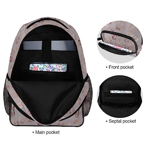 Orezi Fashion Backpack For Women Girl Rose Gold Leopard Schoolbag Backpack Bookbags Travel Bag Casual Daypack Rucksack For Student Teenagers Kid's #TOP5