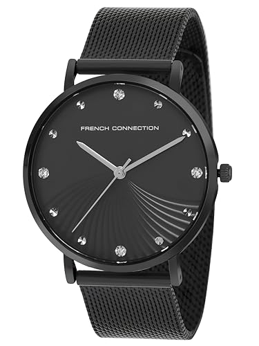 Image of French Connection Black Dial Analog Watch for Women-FCC01BM-B