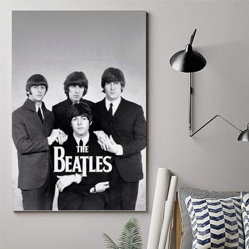 LUISAS Poster décoratif sur toile The Beatles – Impression sur toile moderne pour chambre à coucher – 30 x 45 cm - Les Beatles, Paul McCartney, John Lennon, RIngo Starr, George Harrison LUISAS Poster décoratif sur toile The Beatles - Impression sur toile moderne pour chambre à coucher - 30 x 45 cm – Image 7