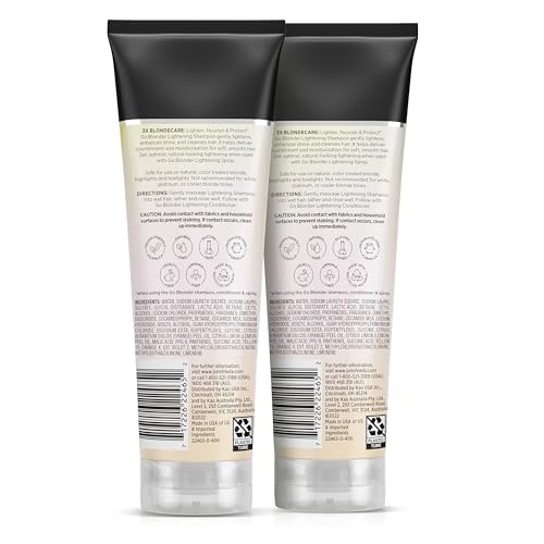 John Frieda Conjunto de xampu e condicionador Sheer Blonde Go Blonder para cabelo loiro, xampu clare