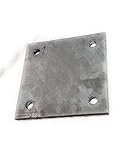 Placa de anclaje 150 x 150 en 8 mm. de espesor con cuatro taladros