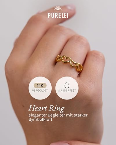 Bague en forme de cœur imperméable pour sublimer vos tenues d'été