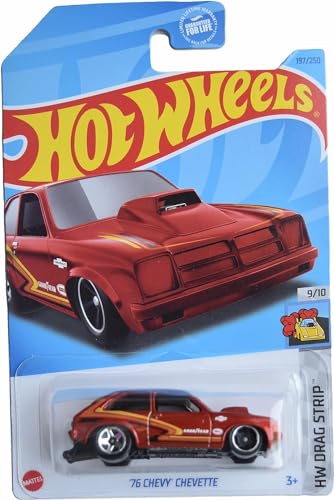 Hot Wheels '76 Chevy Chevette HW Drag Strip 9/10 rojo miniatura 1
