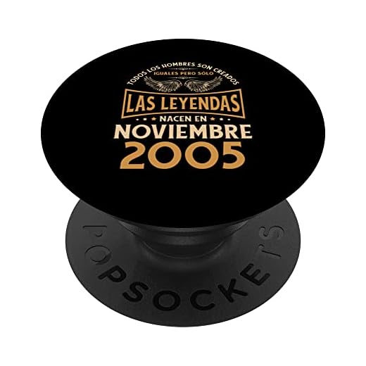 Cumpleaños Hombre Regalos Las Leyendas Noviembre 2005 PopSockets PopGrip Intercambiable