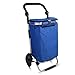 Produktbild LIYONG Zusammenklappbarer Einkaufswagen, Einkaufswagen Mit Rädern Zusammenklappbarer Einkaufswagen, Treppensteigewagen Gepäckwagen Mit Rädern Abnehmbarer Rucksack/Aufbewahrungstasche, 40 L