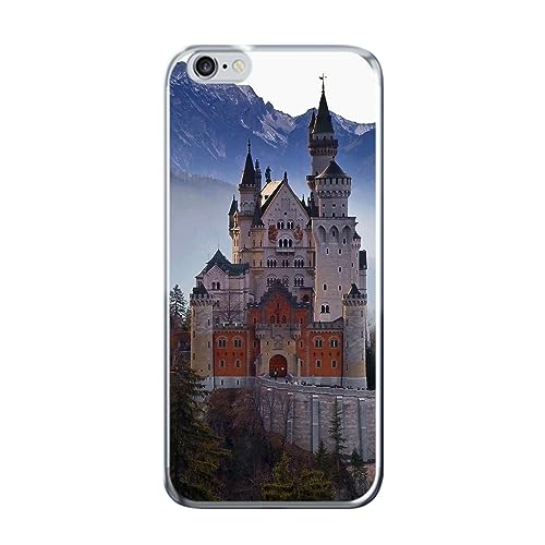König Design Handyhülle Kompatibel mit Apple iPhone 6 / iPhone 6s Hülle TPU Eckenschutz Stoßfest Dünn Kratzfest Schutzhülle - Schloß Neuschwannstein