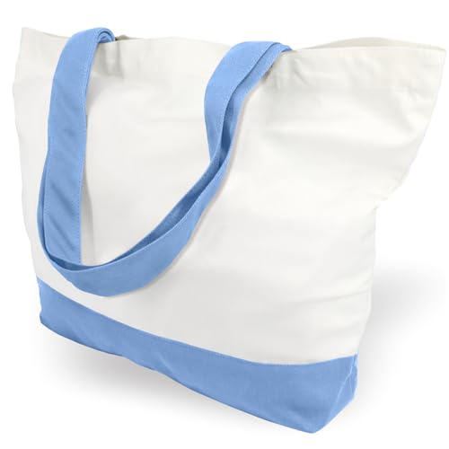 TOPDesign 12oz Cotton Canvas Tote Bag (1-Pack)