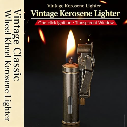 Encendedor Retro Metálico de Estilo Trinchera miniatura 2
