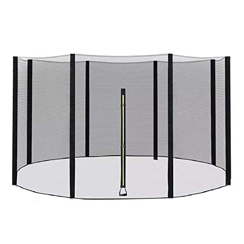 FASZFSAF 6 8 10 12 13 14 15 16ft Kids Trampoline with Safety Enclosure Net Guard Net Gifts for Boy and Girl Breathable Uv Weather-Resistant Replacement Top Sleeves,14ft 4.27m 4 Legs 8 Posts