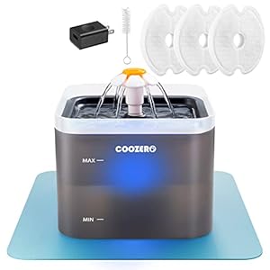Pet-Fountain-for-cat-or-Dog-3-Pack-Extra-Filters-Pet-Water-Fountain-67OZ20L-Automatic-Hygienic-Ultra-Quiet-Cat-Dog-Water-Fountain-with-and-Smart-Led-Light-for-Cats-Dogs-Pets Dog Water Fountain with Smart Led Light