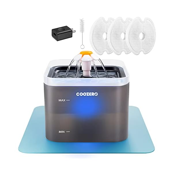 Dog Water Fountain with Smart Led Light