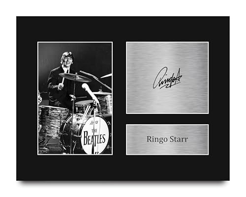 HWC Trading Ringo Starr The Beatles Gifts Printed Signed Autograph Picture for Music Memorabilia Fans – US Letter Size - Les Beatles, Paul McCartney, John Lennon, RIngo Starr, George Harrison HWC Trading Ringo Starr The Beatles Gifts Printed Signed Autograph Picture for Music Memorabilia Fans - US Letter Size