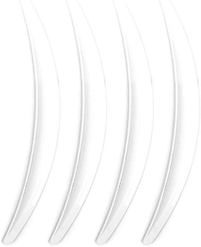 Miniatura 2 de GZYF 4 piezas de cubierta para guardabarros de neumáticos de automóvil para Tesla Model 3 2017-2020, color blanco