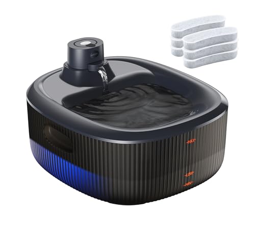 Image of WOPET Wireless Dog Water Fountain for Large Dogs, 6L /205oz Dog Water Bowl Dispenser with 5000mAh Battery Operated, W600 Pro Cordless Pet Fountain for Dogs&Cats with Motion Sensor, Ultra Quiet Pump
