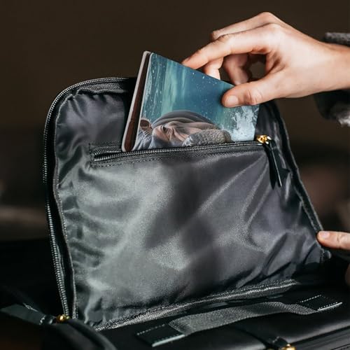 Porte-passeport en cuir pour ne plus perdre vos cartes d'embarquement en voyage