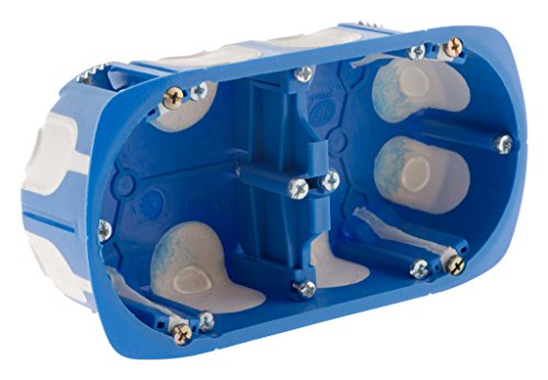 Blm - Double boîte cloison No Air Multimat Ø67x40mm - Bleu