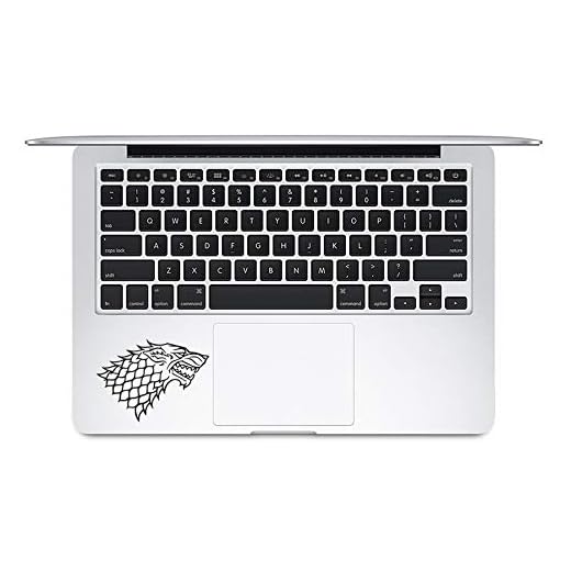 Game OfT hrones House Stark Direwolf pad Sticker for laptops MacBooks Cars or Any Smooth Surfaces