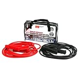 エマーソン(Emerson) 車用バッテリーブースターケーブル 12/24V 100A 5.0m ハイブリッド車救援端子対応 取っ手付き収納バッグ付き 【対応車種】軽自動車~大型自動車・24Vディーゼル車・4WD・RV車・2tトラック EM-377