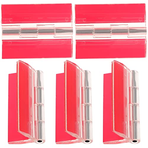 Holibanna 5Pcs Self Adhesive Heavy Duty Piano Hinges Durable Continuous Hinges for DIY Furniture Cabinet Doors and Display Projects