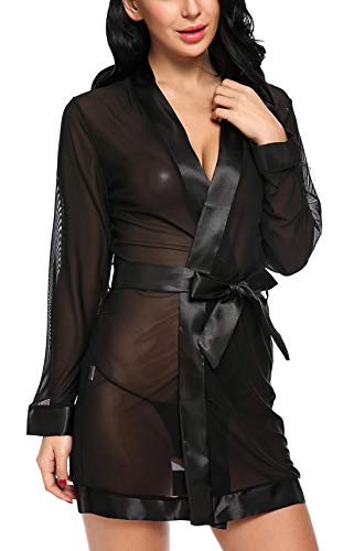 Xs and Os Women's Polyester & Spandex Solid Midi Babydoll Lingerie