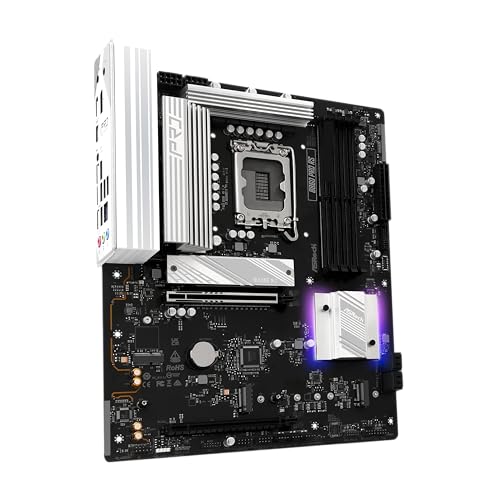 Image of ASRock B860 Pro RS Intel Core Ultra DDR5 8666 MHz 256GB M.2 LGA1851 ATX Motherboard SATA3 6.0 Gb /s PCIe 5.0 BIOS Flashback