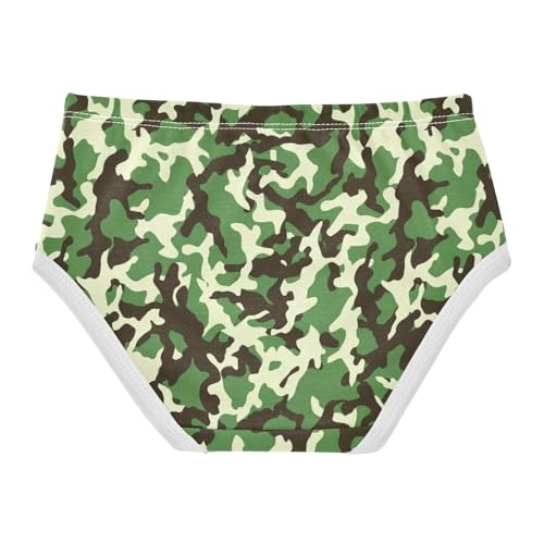Joisal Cotton Toddler Girls Underwear Cool Camouflage Green Girl Panties Cute Personalized Kids Undies Briefs 2t2
